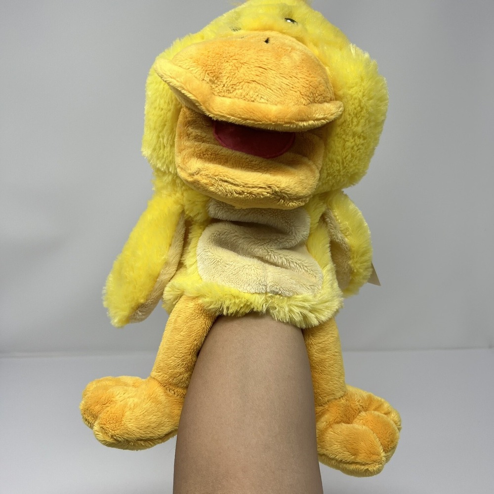 KellyToy Quacking Duck Hand Puppet Plush Stuffed Animal 13 inches Soft Furry Toy - Picture 15 of 16